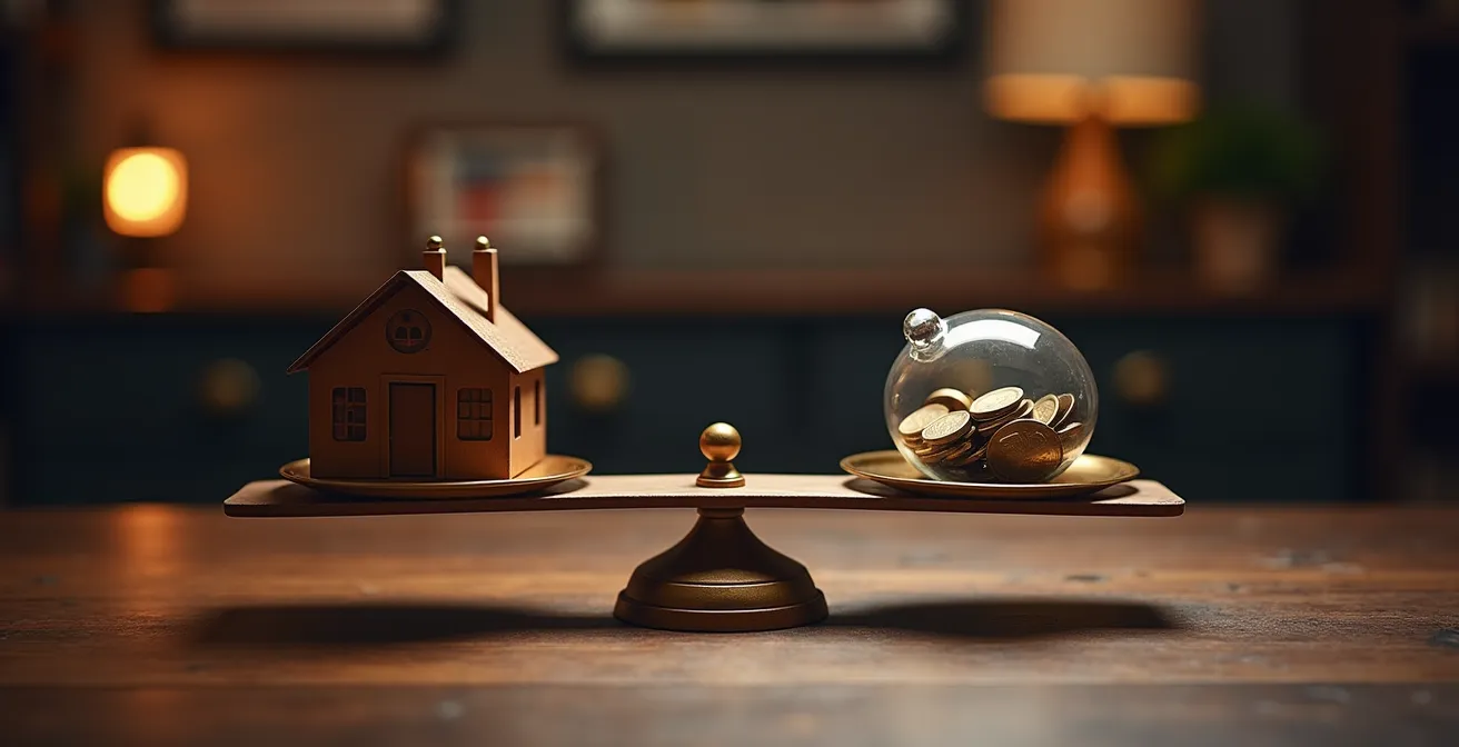 Balance symbolique entre épargne CELI et remboursement hypothécaire