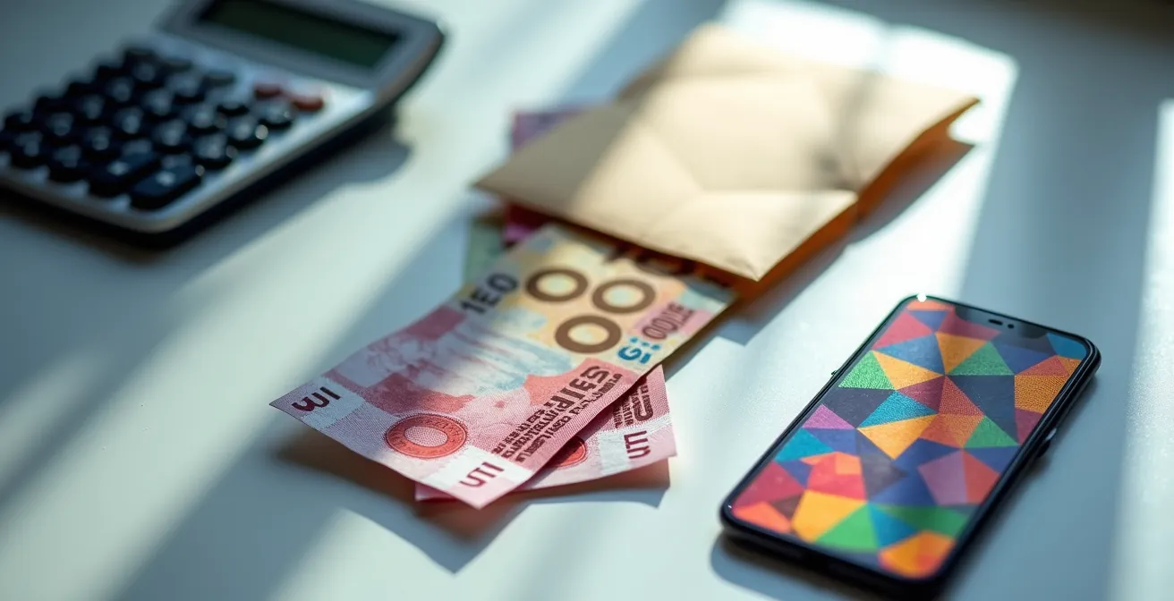 Facture professionnelle avec éléments visuels de paiement rapide