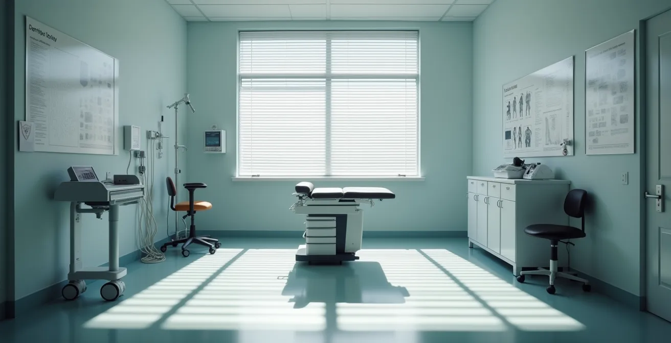 Métaphore visuelle des risques de vérification tardive pour les familles